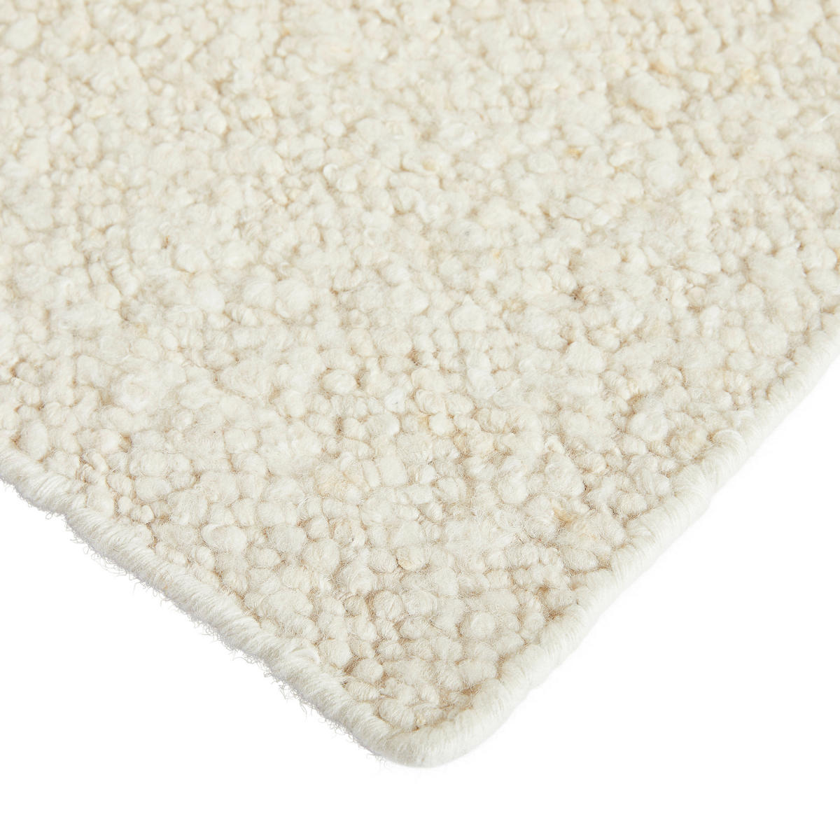 RUČNĚ TKANÝ KOBEREC, 160/230 cm, bílá - bílá, Natur, textil (160/230cm) - Linea Natura