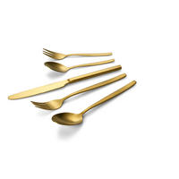 BESTECKSET 30-teilig Edelstahl  - Goldfarben, Trend, Metall - Echtwerk
