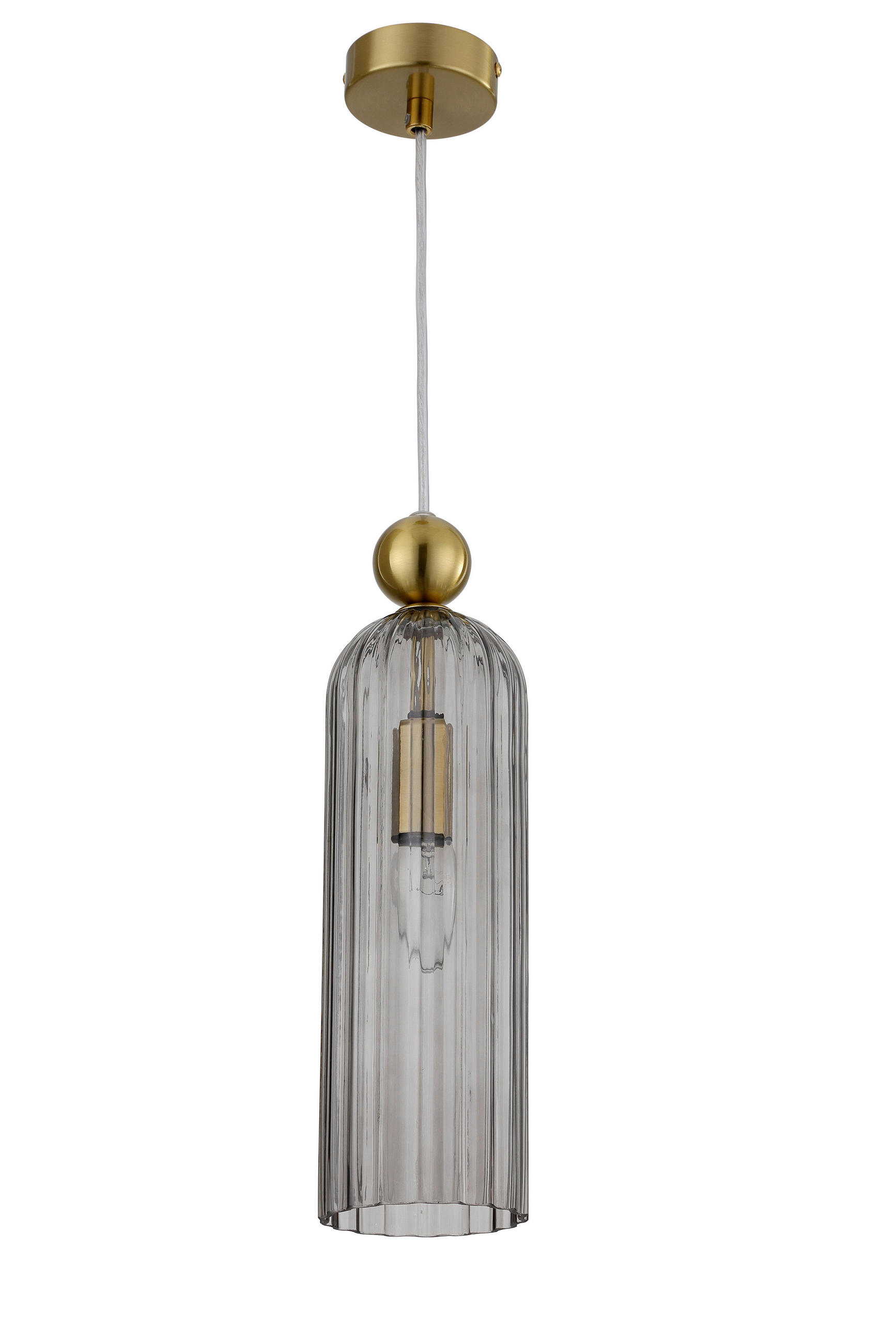 HÄNGELEUCHTE Piega 10/150 cm   - Hellgrau, Basics, Glas (10/150cm)
