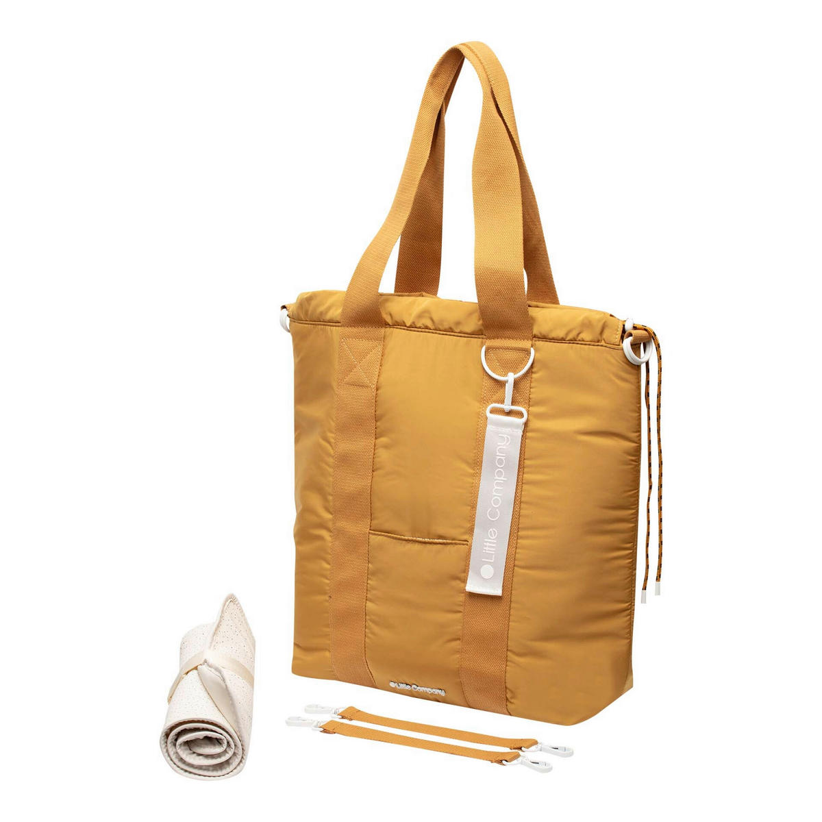 WICKELTASCHE  - Beige/Senfgelb, Basics, Textil (45/37/15cm)