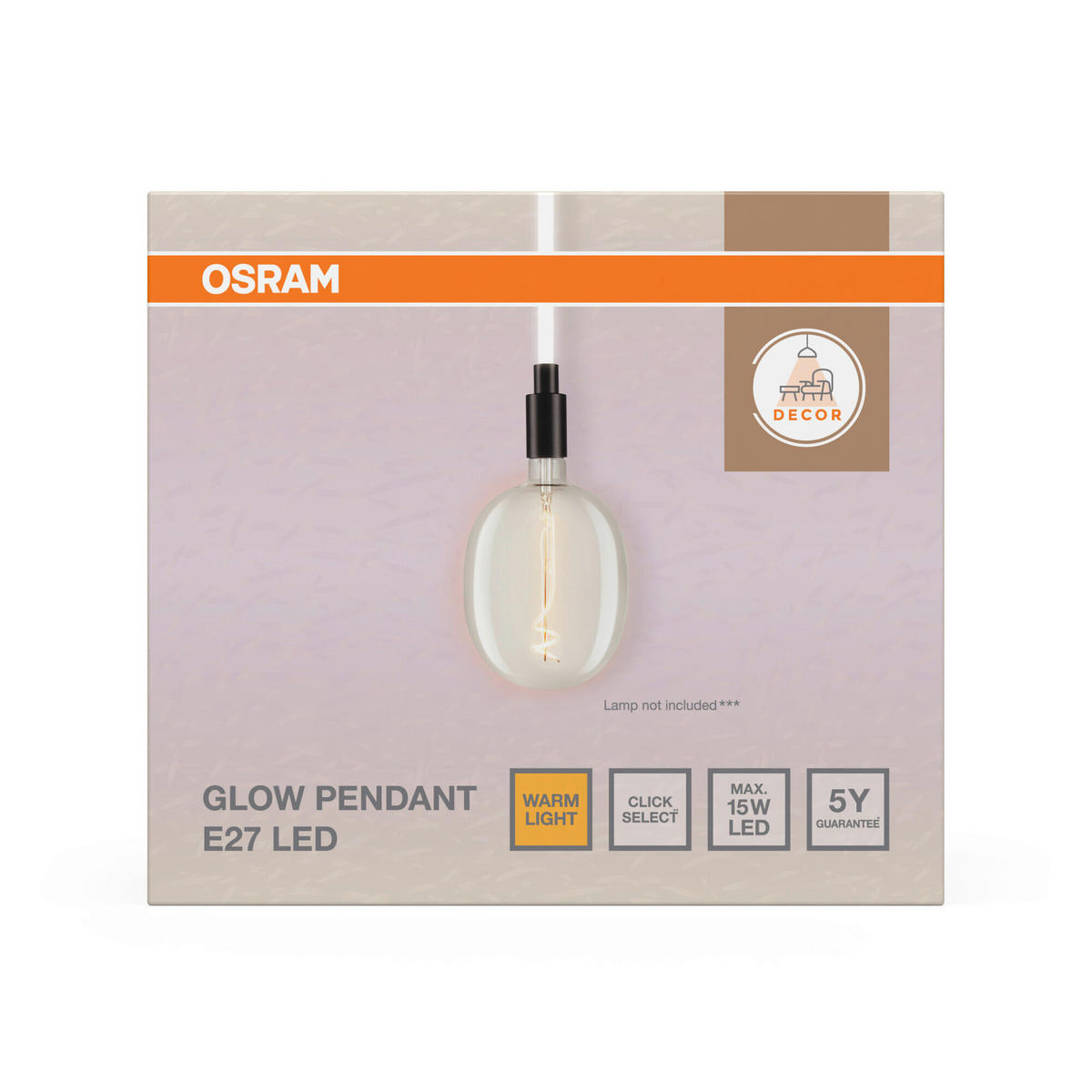 LED-HÄNGELEUCHTE 14/117,5 cm   - Schwarz, Basics, Metall (14/117,5cm) - Osram