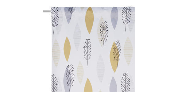 FERTIGVORHANG black-out (lichtundurchlässig) - Gelb/Grau, KONVENTIONELL, Textil (135/245cm) - Esposa