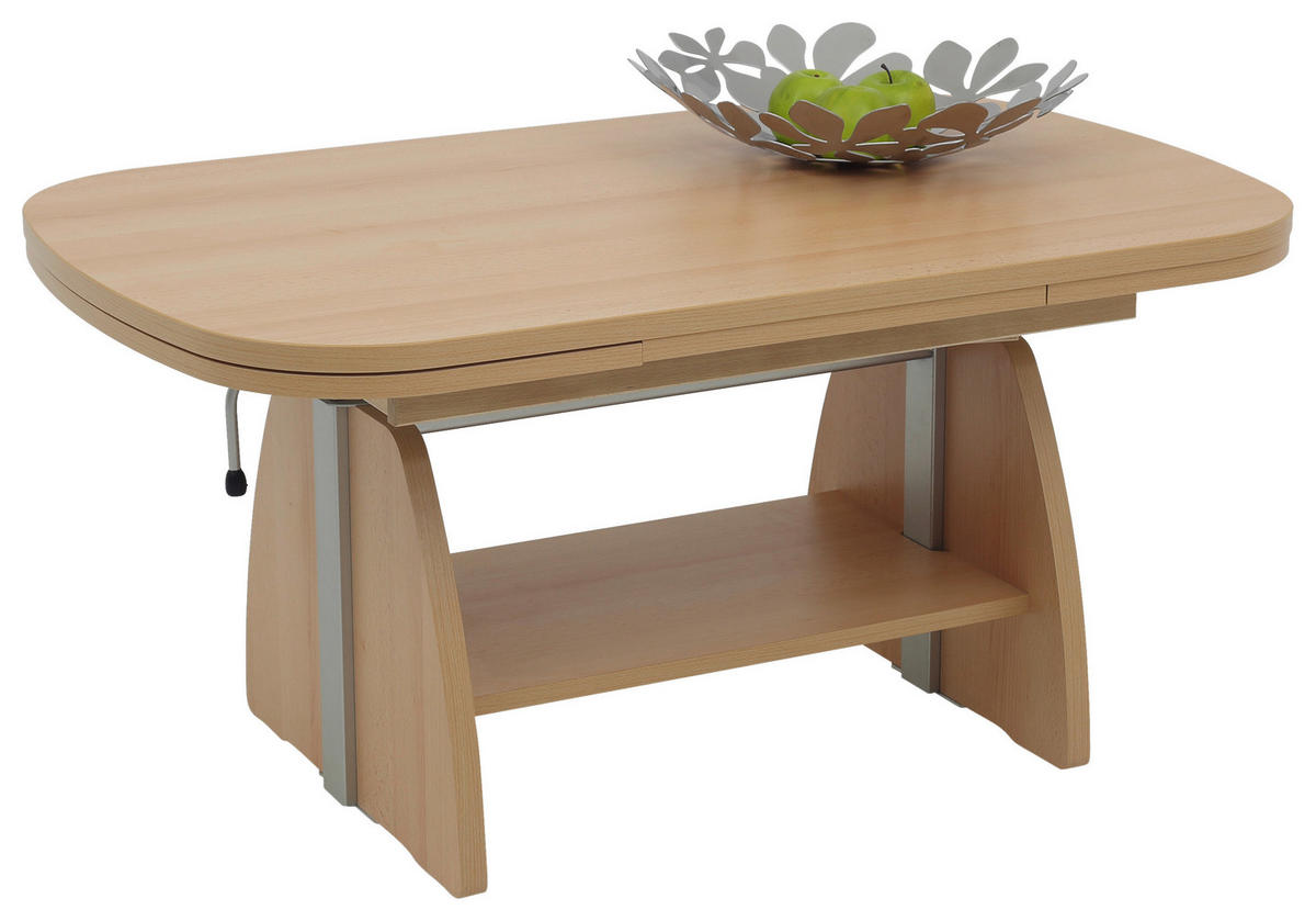 COUCHTISCH 108-157/67/53-69 cm rechteckig Buchefarben  - Buchefarben, KONVENTIONELL, Holzwerkstoff (108-157/67/53-69cm) - Boxxx