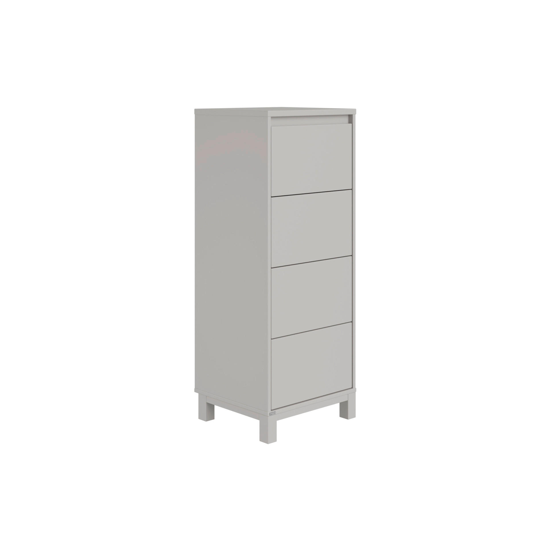 HIGHBOARD Olli Highboard 4S  in  - Grau, Basics, Holzwerkstoff (48,4/119,7/40,1cm) - Paidi
