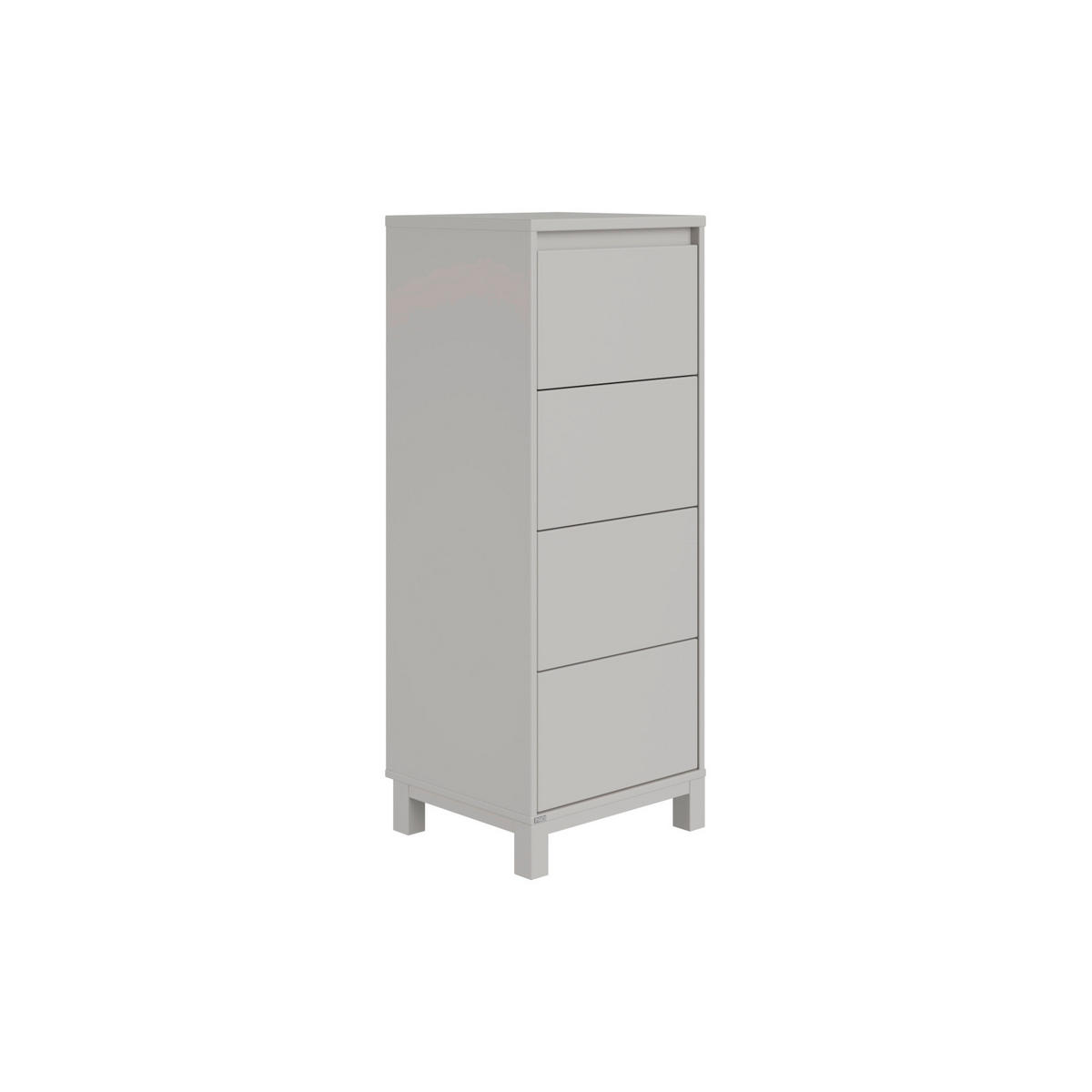 HIGHBOARD Olli Highboard 4S  in  - Grau, Basics, Holzwerkstoff (48,4/119,7/40,1cm) - Paidi