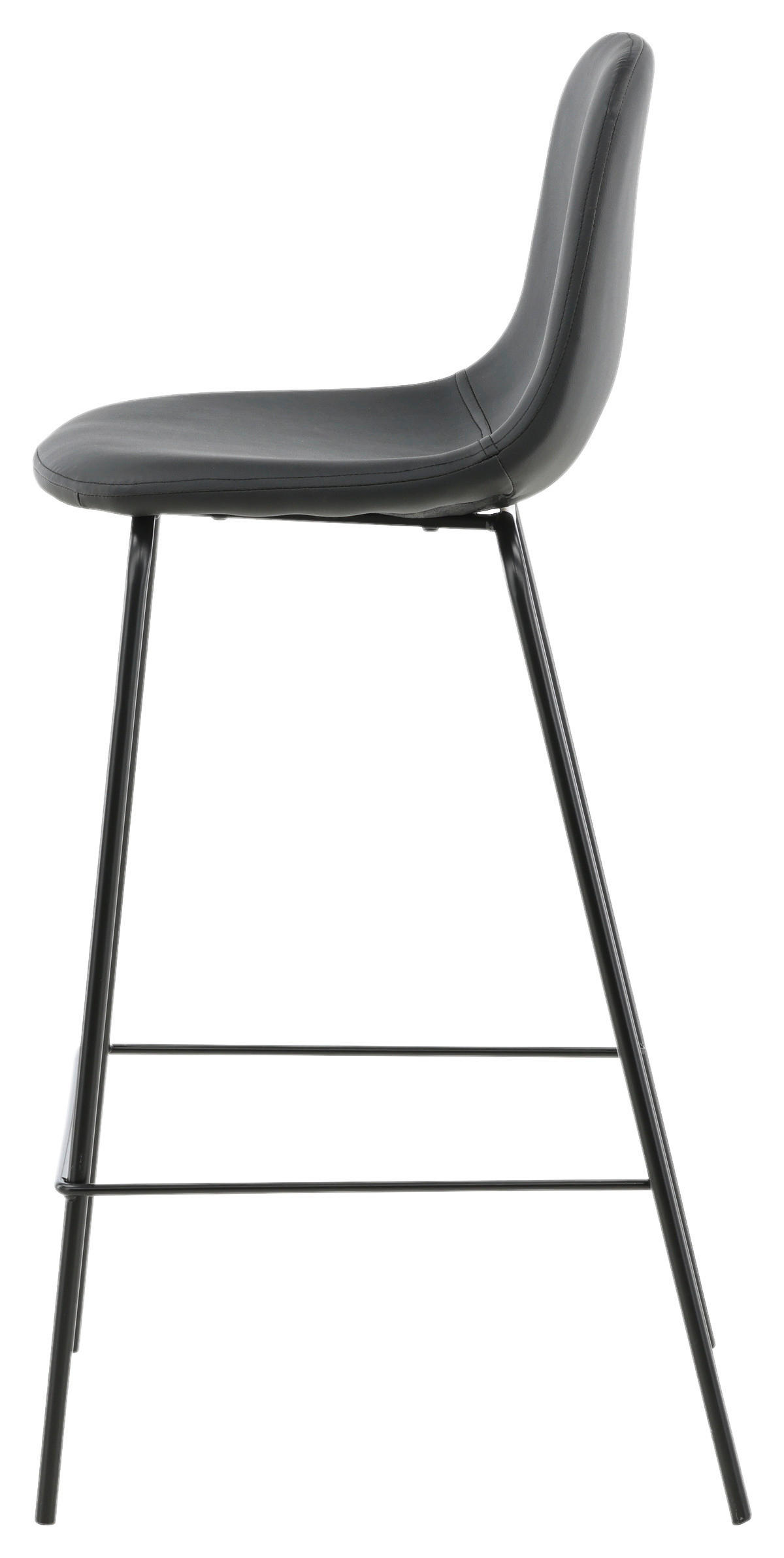 BARPALL SET i svart  - svart, Design, metall/textil (41,5/105/43cm) - Livetastic