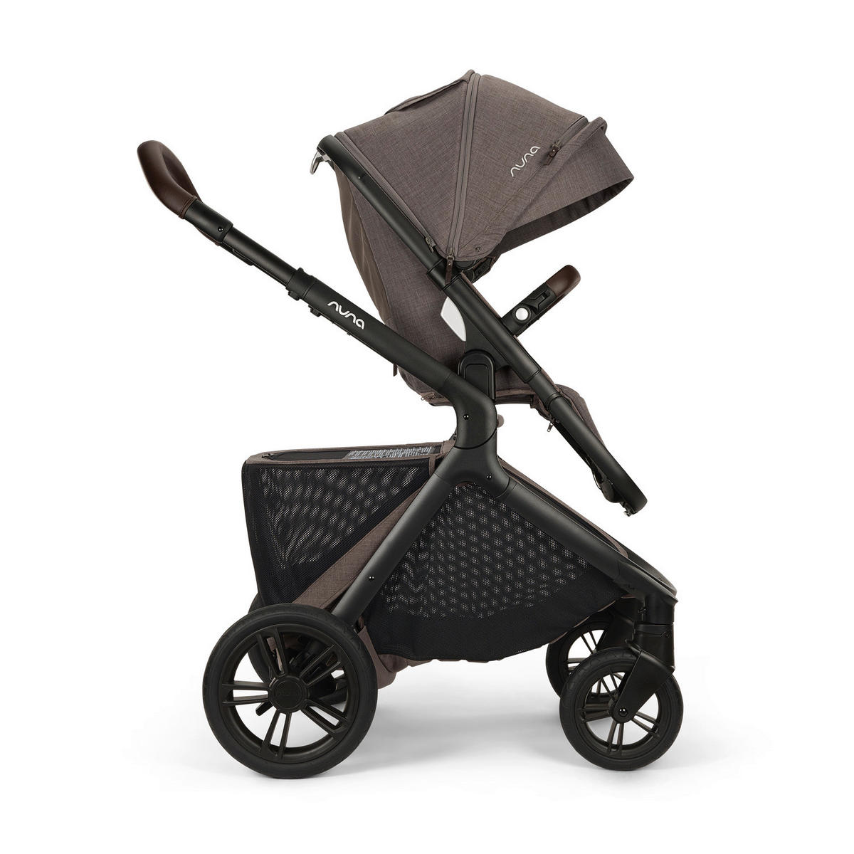 KINDERWAGEN DEMI icon  - Beigebraun/Schwarz, Basics, Metall (63/120/81cm) - Nuna