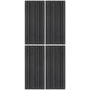 AKUSTIKPANEEL EICHE SCHWARZ 4-er Set  - Schwarz, MODERN, Holz (52/120cm)