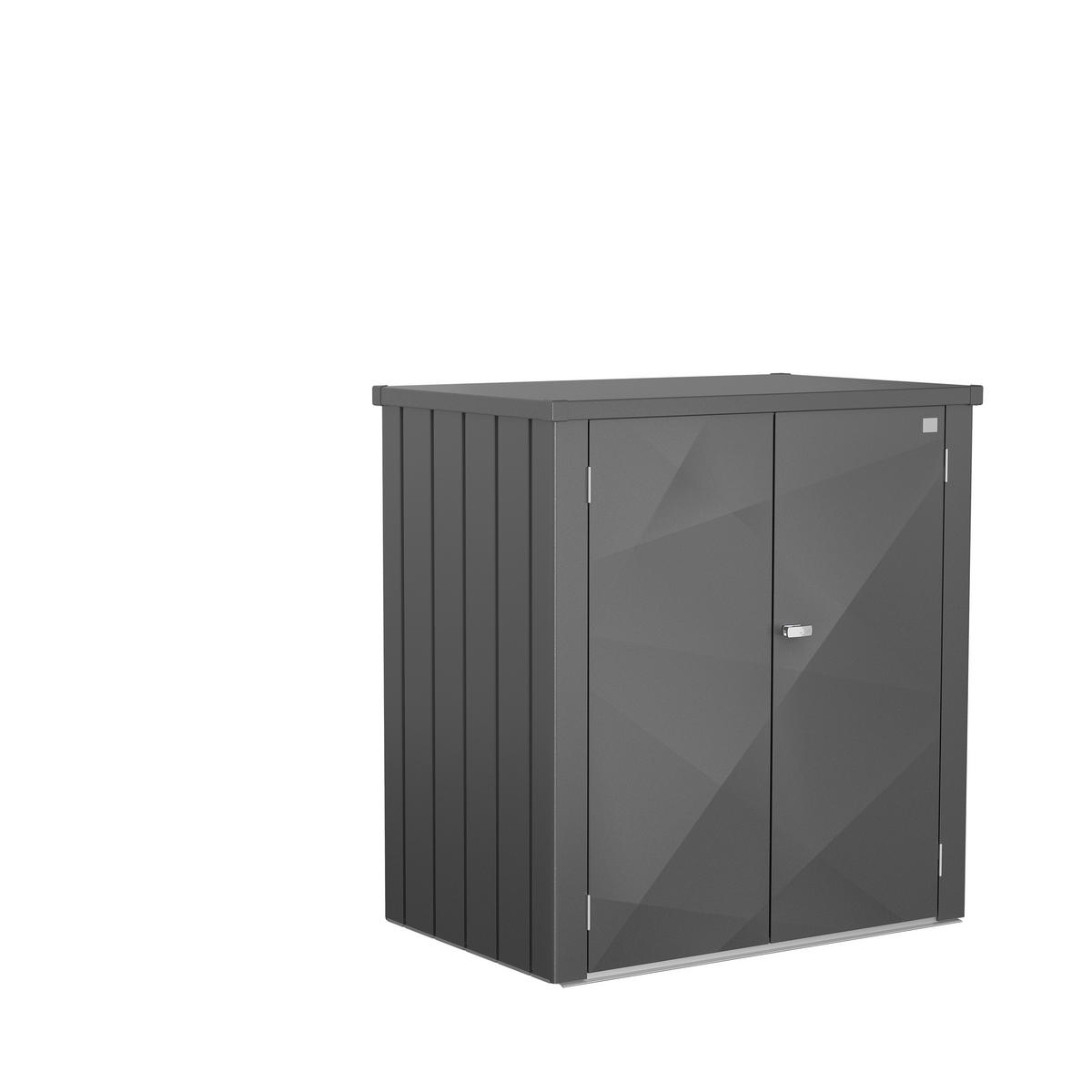 GERÄTESCHRANK - Dunkelgrau, Basics, Metall (132/140/87cm) - Biohort