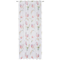 FERTIGVORHANG  halbtransparent  140/245 cm   - Beere/Weiß, Natur, Kunststoff (140/245cm) - Esposa