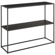 KONSOLENTISCH Schwarz  - Schwarz, Basics, Holzwerkstoff/Metall (99,4/32,4/79cm) - Xora