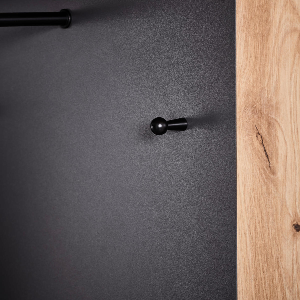 GARDEROBE 4-teilig  in 150/190/32 cm  - Anthrazit/Eiche Artisan, Design, Glas/Holzwerkstoff (150/190/32cm) - MID.YOU