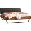 BETT 140/200 cm  in Anthrazit, Braun, Akaziefarben  - Anthrazit/Braun, Design, Holz/Metall (140/200cm) - Hasena
