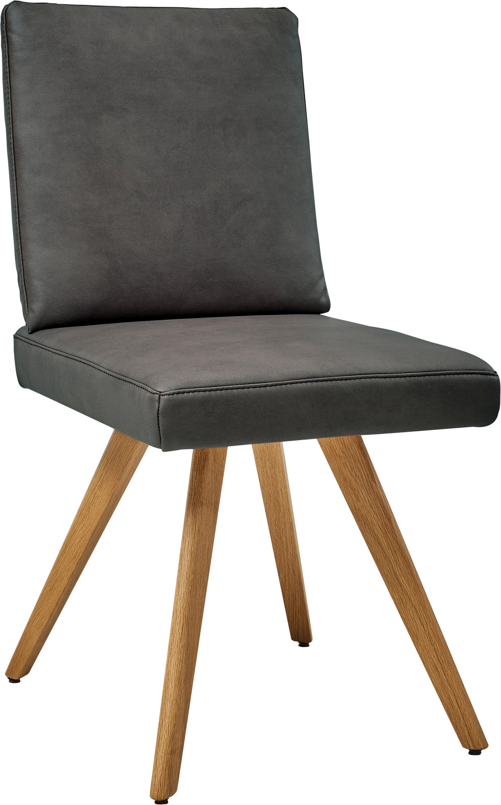 STUHL  in Mikrofaser Textil, Holzwerkstoff  - Eichefarben/Grau, Design, Holzwerkstoff/Textil (46/94/58cm) - Dieter Knoll