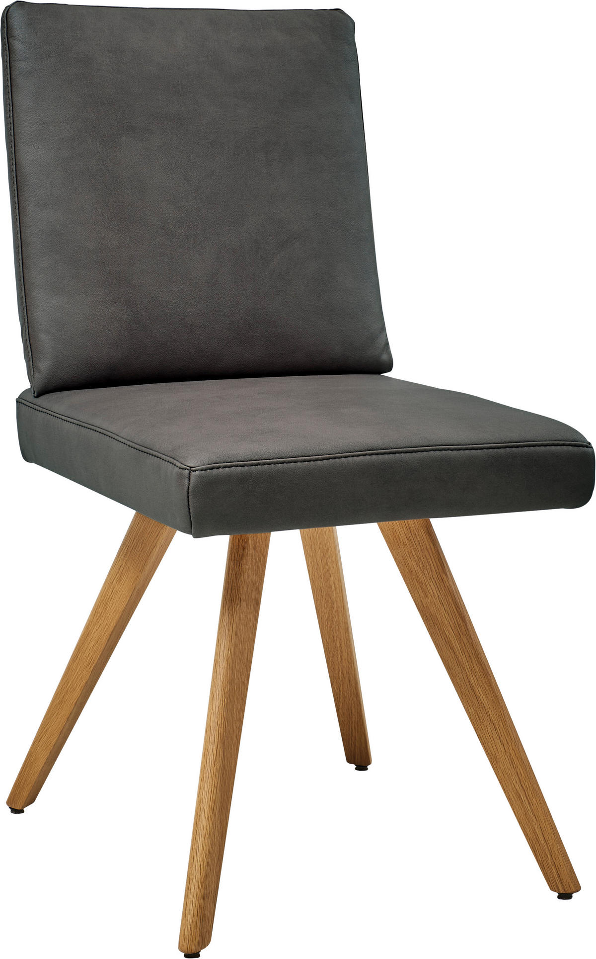STUHL  in Mikrofaser Textil, Holzwerkstoff  - Eichefarben/Grau, Design, Holzwerkstoff/Textil (46/94/58cm) - Dieter Knoll