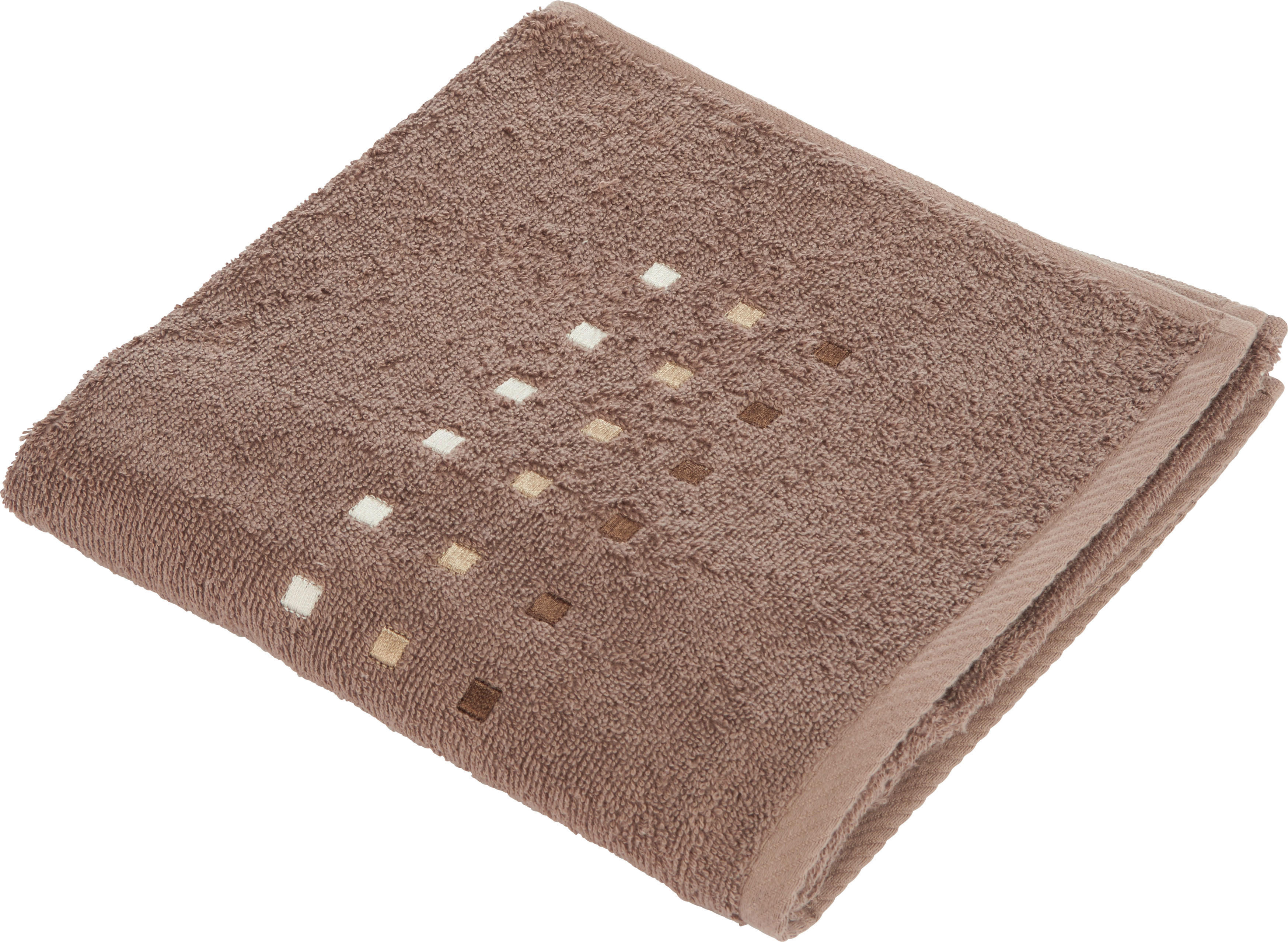 HANDTUCH 50/100 cm QUATTRO Braun, Taupe  - Taupe/Braun, KONVENTIONELL, Textil (50/100cm) - Esposa