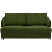 SCHLAFSOFA in Flachgewebe Grün  - Schwarz/Grün, Design, Textil/Metall (172/76-89/112-120cm) - Bali