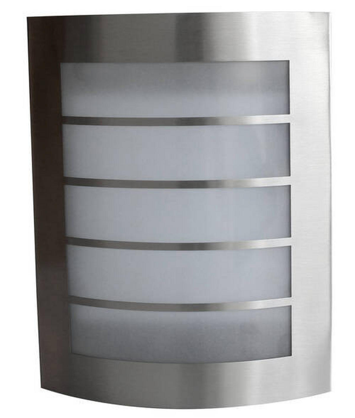AUßENWANDLEUCHTE Slim 17,6/21,6/6,5 cm   - Edelstahlfarben, Basics, Metall (17,6/21,6/6,5cm)