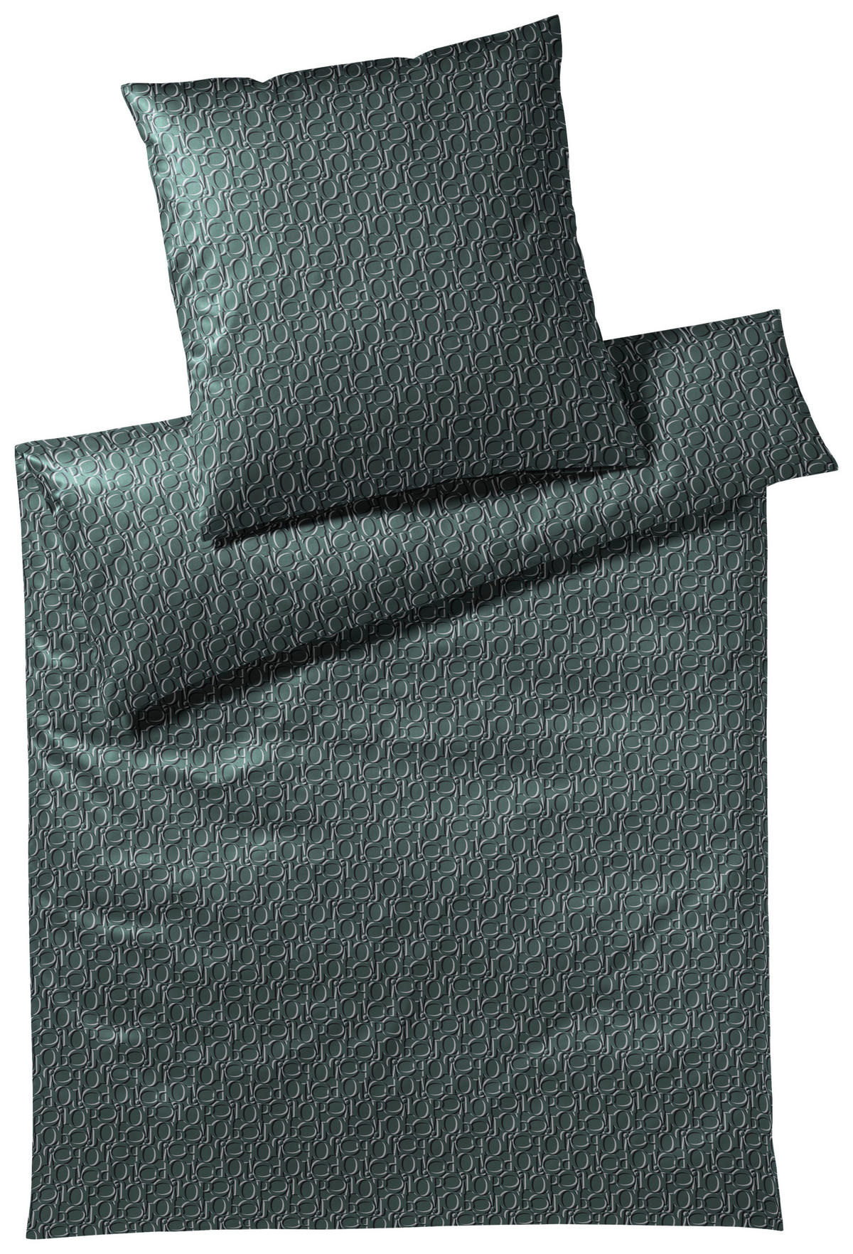 BETTWÄSCHE Ornament Makosatin 200/200 cm  - Grün, Design, Textil (200/200cm) - Joop!