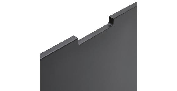 LOWBOARD in 180/58/40 cm - Schwarz/Grau, Design, Holzwerkstoff/Metall (180/58/40cm) - Novel