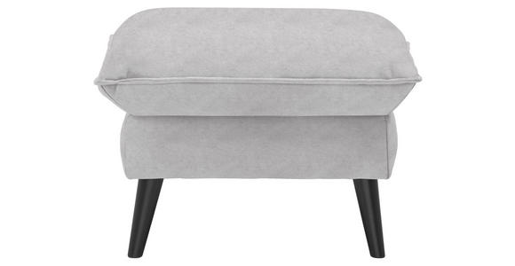 HOCKER in Textil Hellgrau - Hellgrau/Schwarz, Design, Holz/Textil (63/44/63cm) - Carryhome