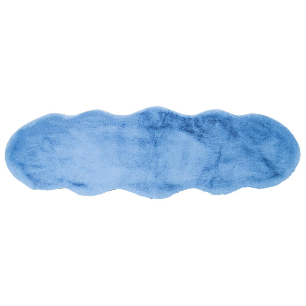 UMĚLÁ KOŽEŠINA, 55/160 cm, modrá - modrá - textil
