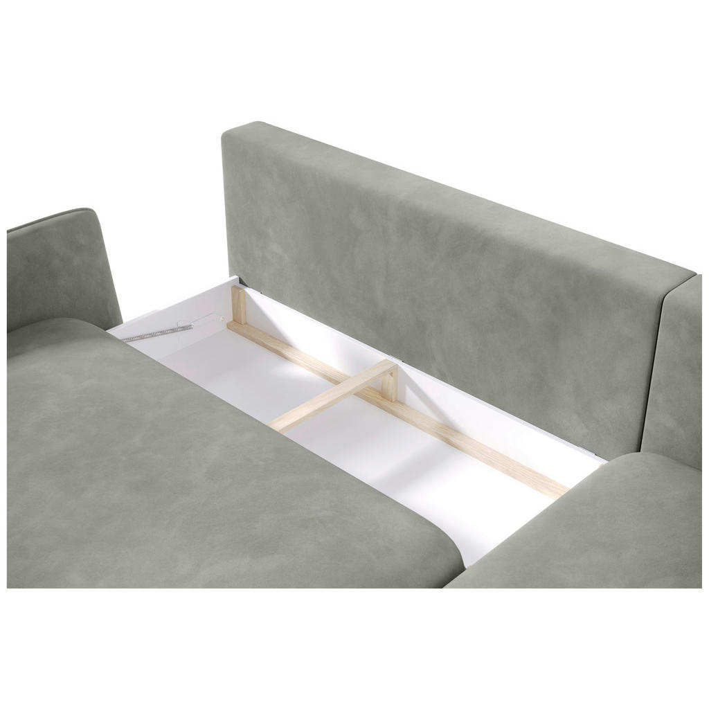 Thumbnail - Welnova Ecksofa, Olivgrün, Textil, 4-Sitzer, Füllung: Schaumstoff, Ottomane rechts, L-Form, 260x167 cm, Fsc, Made in EU,...