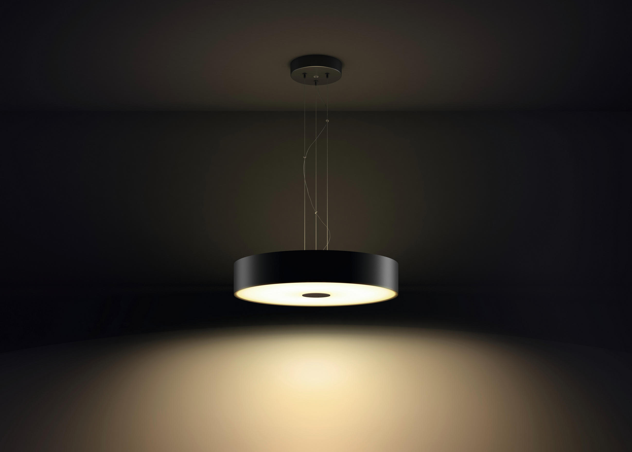LED-HÄNGELEUCHTE 44,4/12 cm  - Schwarz, Design, Glas (44,4/12cm) - Philips HUE