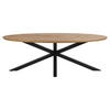 MATBORD i trä, trämaterial 220/100/75,5 cm   - svart/naturfärgad, Modern, metall/trämaterial (220/100/75,5cm) - MID.YOU