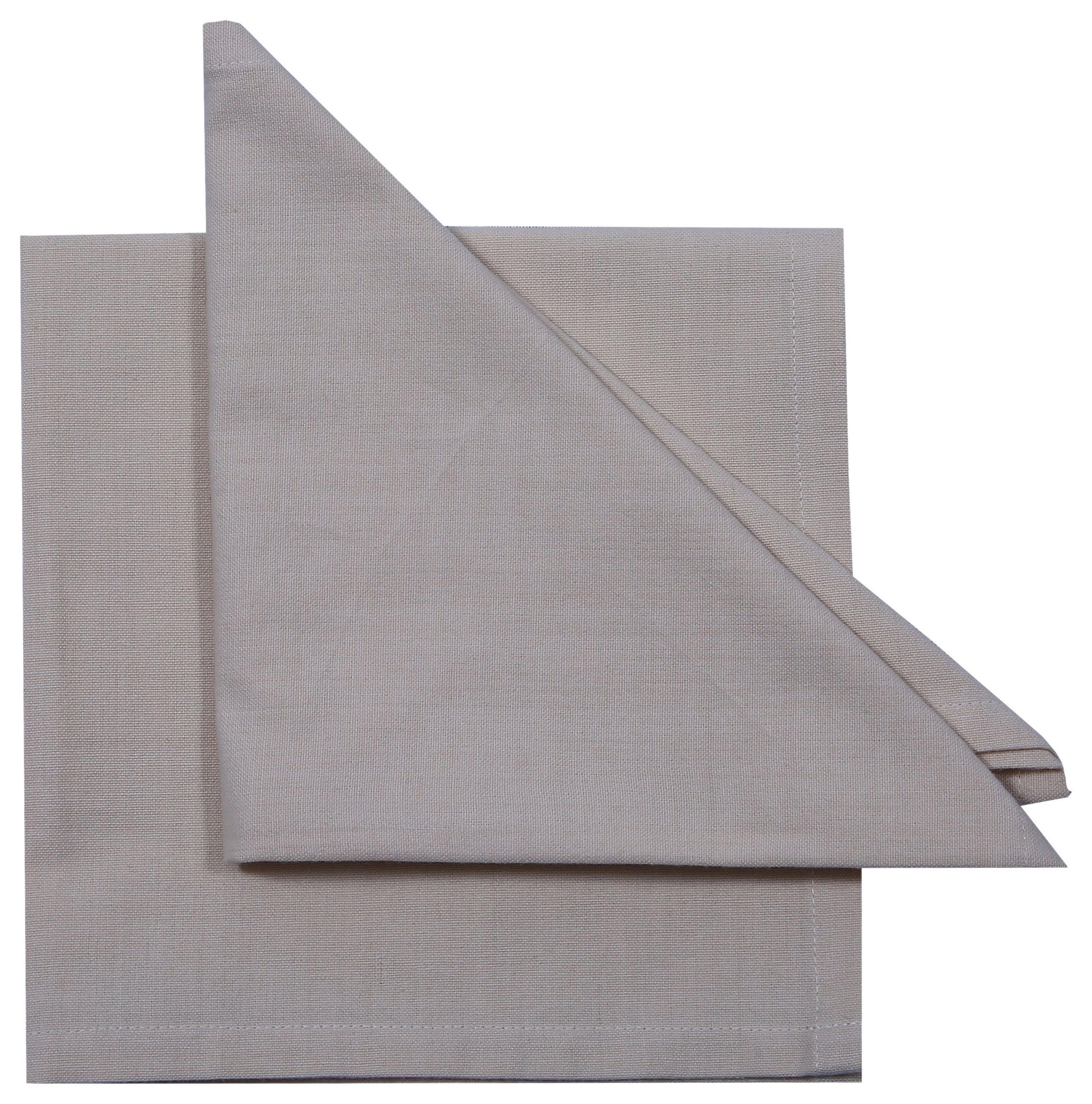 SERVIETTE  45/45 cm   - Weiß, Basics, Textil (45/45cm) - Novel