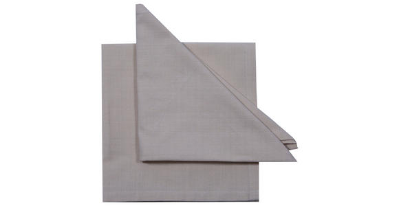 SERVIETTE  45/45 cm   - Weiß, Basics, Textil (45/45cm) - Novel