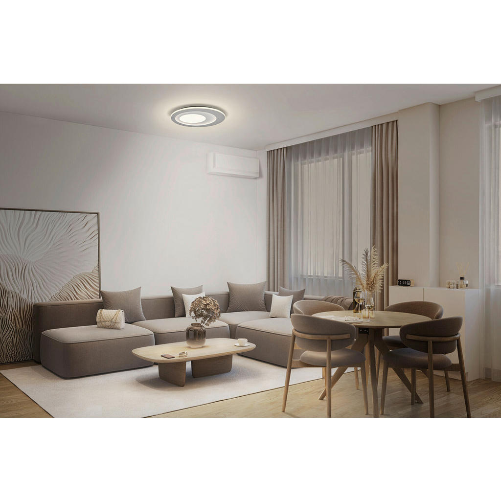 Thumbnail - Osram Led-Deckenleuchte Orbis Spiral, Grau, Metall, Kunststoff, 5 cm, Lampen & Leuchten, Innenbeleuchtung, Leuchten nach...