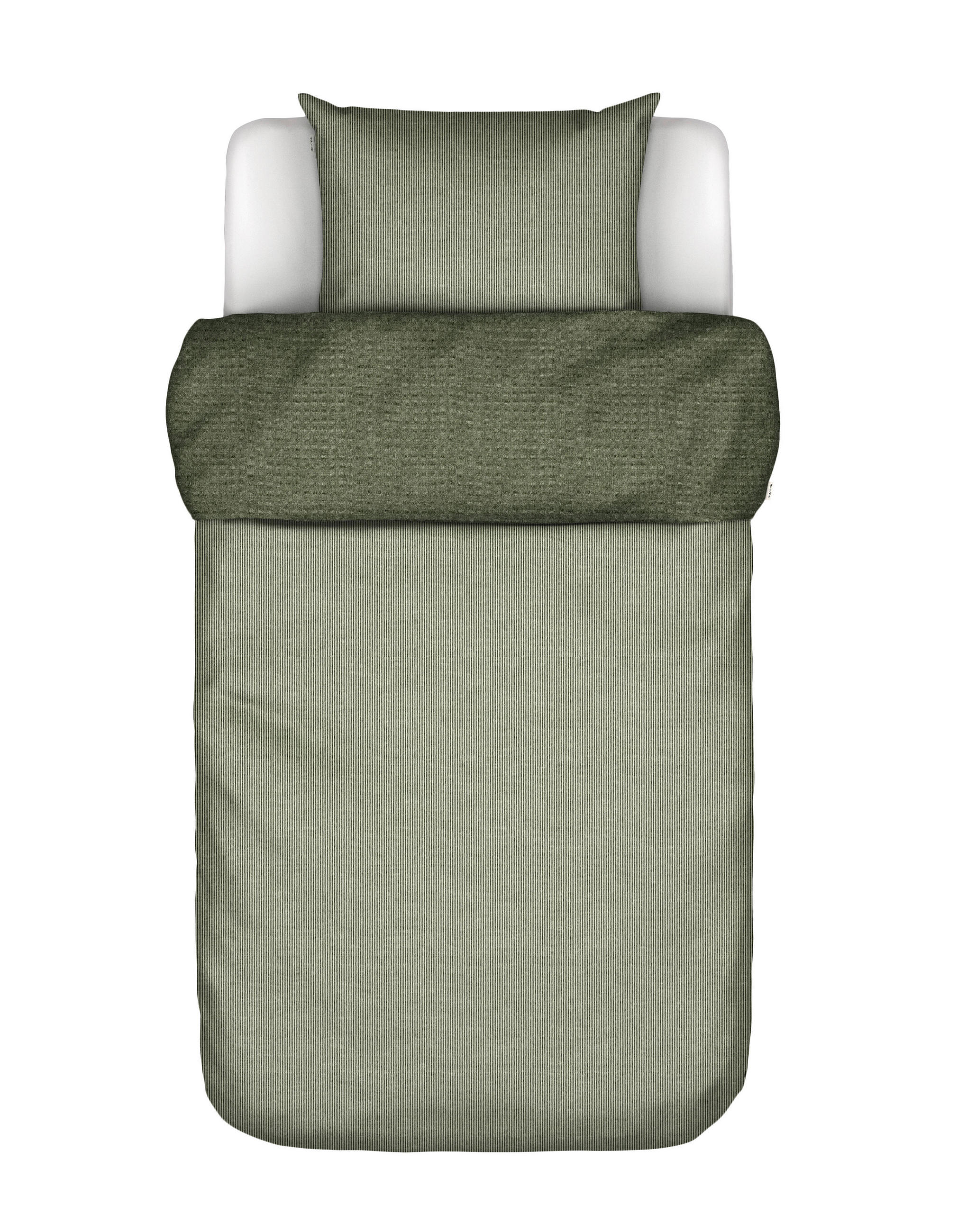 BETTWÄSCHE OLIF Flanell 200/200 cm  - Dunkelgrün, KONVENTIONELL, Textil (200/200cm) - Marc O'Polo