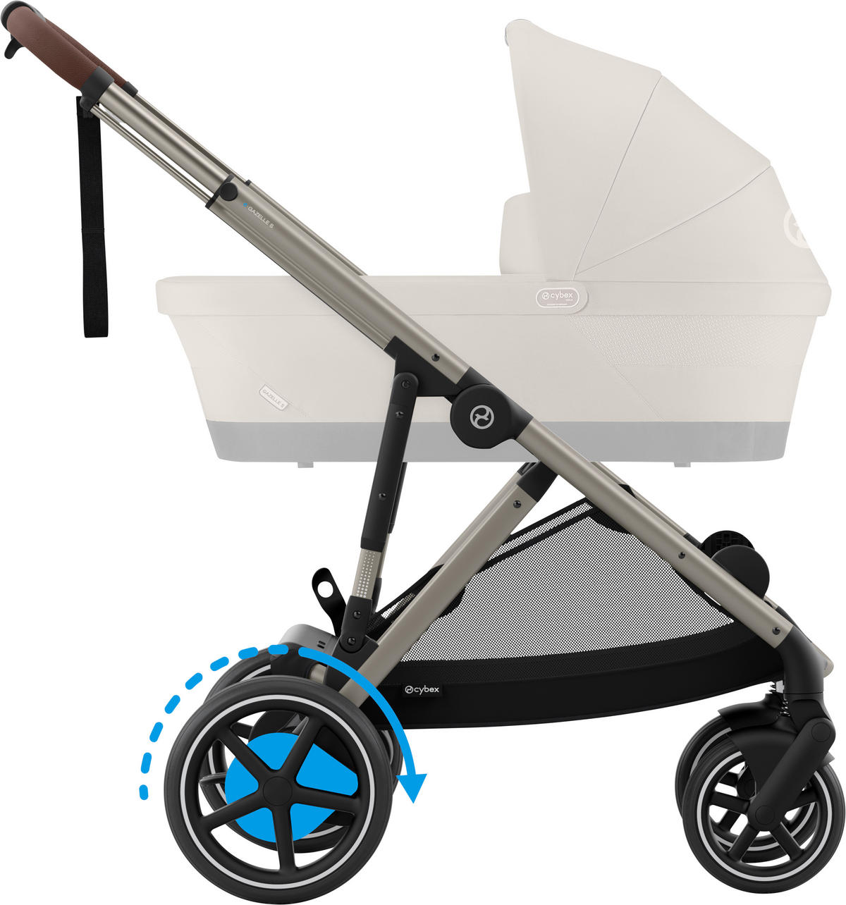 KINDERWAGEN  EGAZELLE S  Almond Beige  - Taupe, Basics, Kunststoff/Metall (94.5/66/100cm) - cybex GOLD
