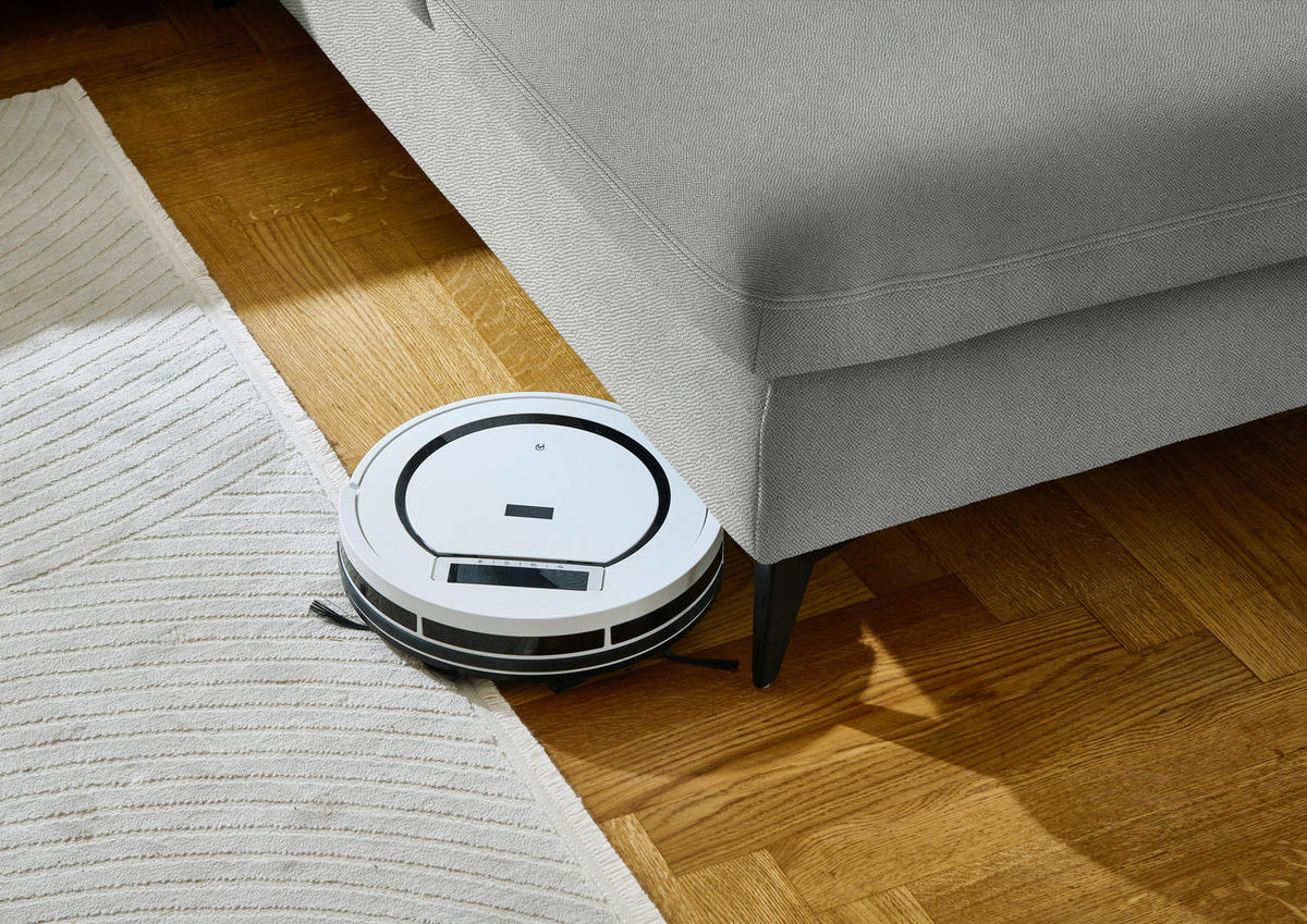 WOHNLANDSCHAFT  in Chenille Greige  - Greige/Schwarz, Design, Textil/Metall (198/364/255cm) - Beldomo Style