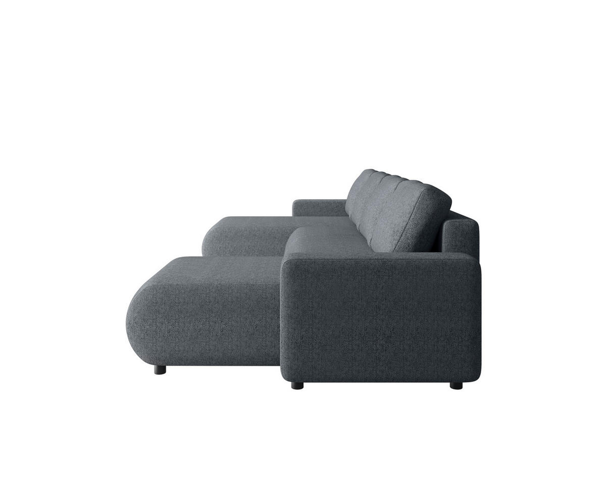 WOHNLANDSCHAFT Anthrazit Webstoff  - Anthrazit/Schwarz, MODERN, Kunststoff/Textil (150/312/150cm) - Xora