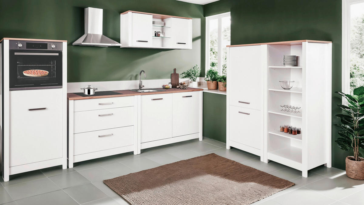 REGAL Weiß, Eiche Artisan  - Weiß/Eiche Artisan, MODERN, Holzwerkstoff (60/167/60cm) - home24