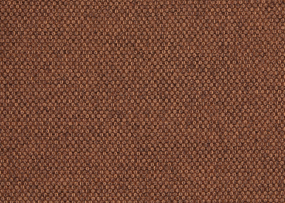 ECKSOFA Rostfarben Flachgewebe Rücken echt, Kopfteilverstellung  - Rostfarben/Schwarz, KONVENTIONELL, Textil/Metall (304/182cm) - Pure Home Comfort