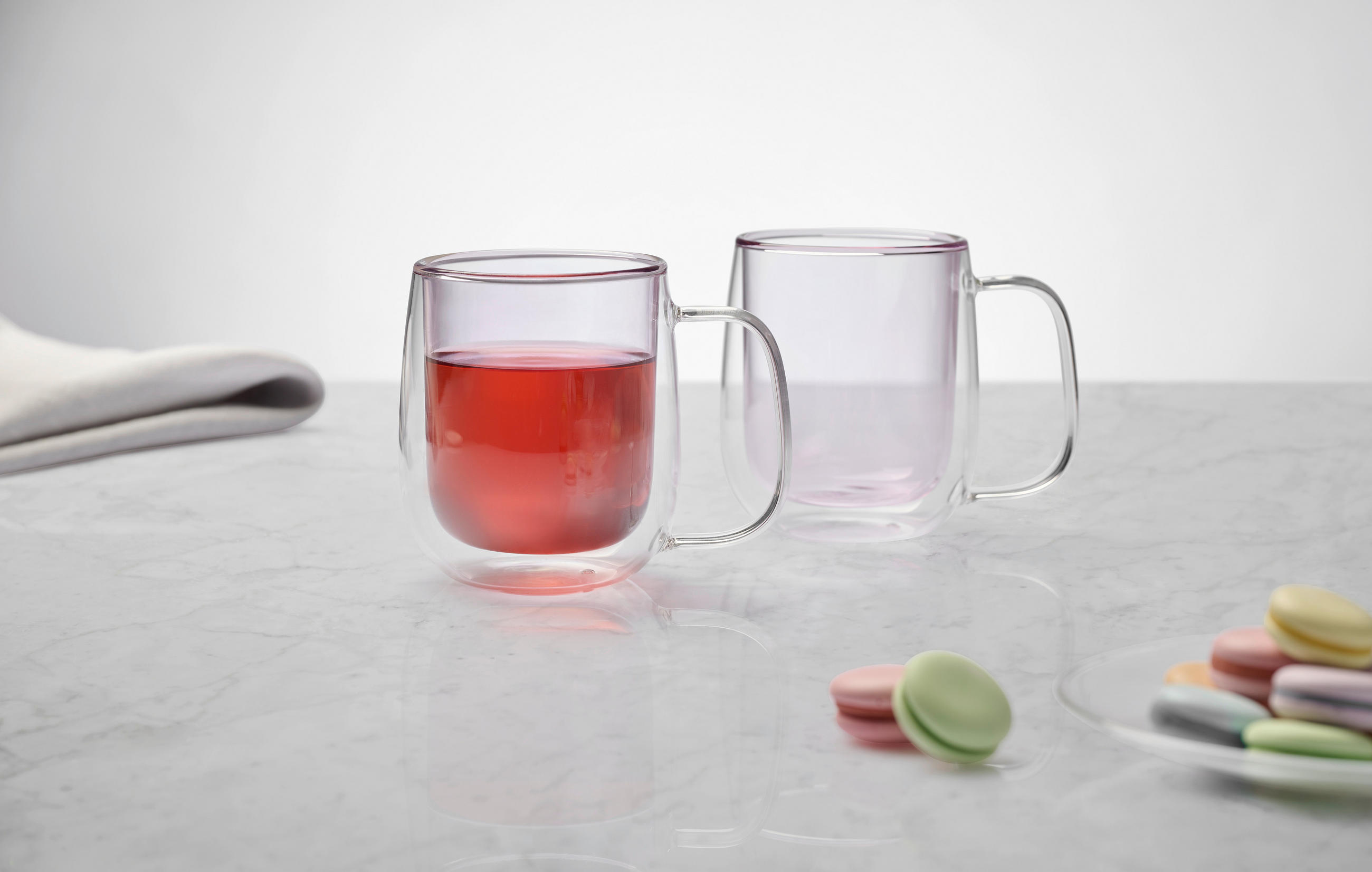 KAFFEEGLAS - Rosa, KONVENTIONELL, Glas (8/10,4cm) - Novel