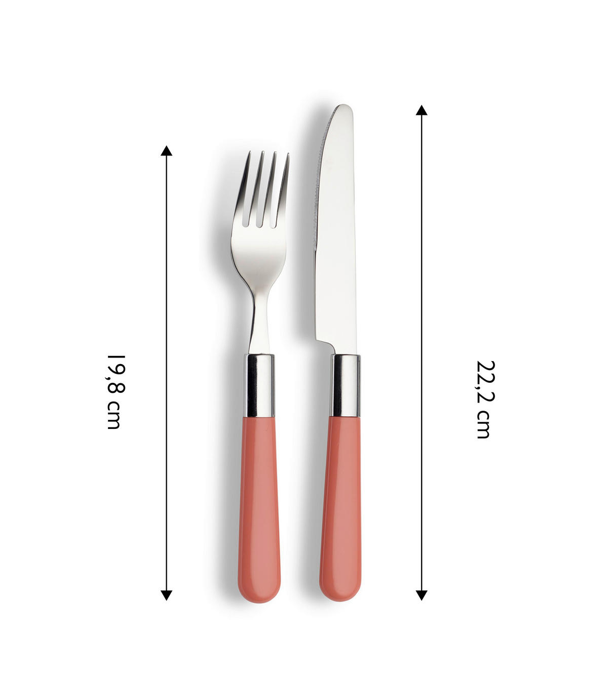 BESTICKSET Bistro  16 delar  - rosa, Design, metall/plast - Echtwerk
