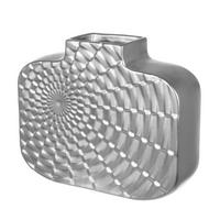 VASE  - Silberfarben, Basics, Keramik (26/21cm)