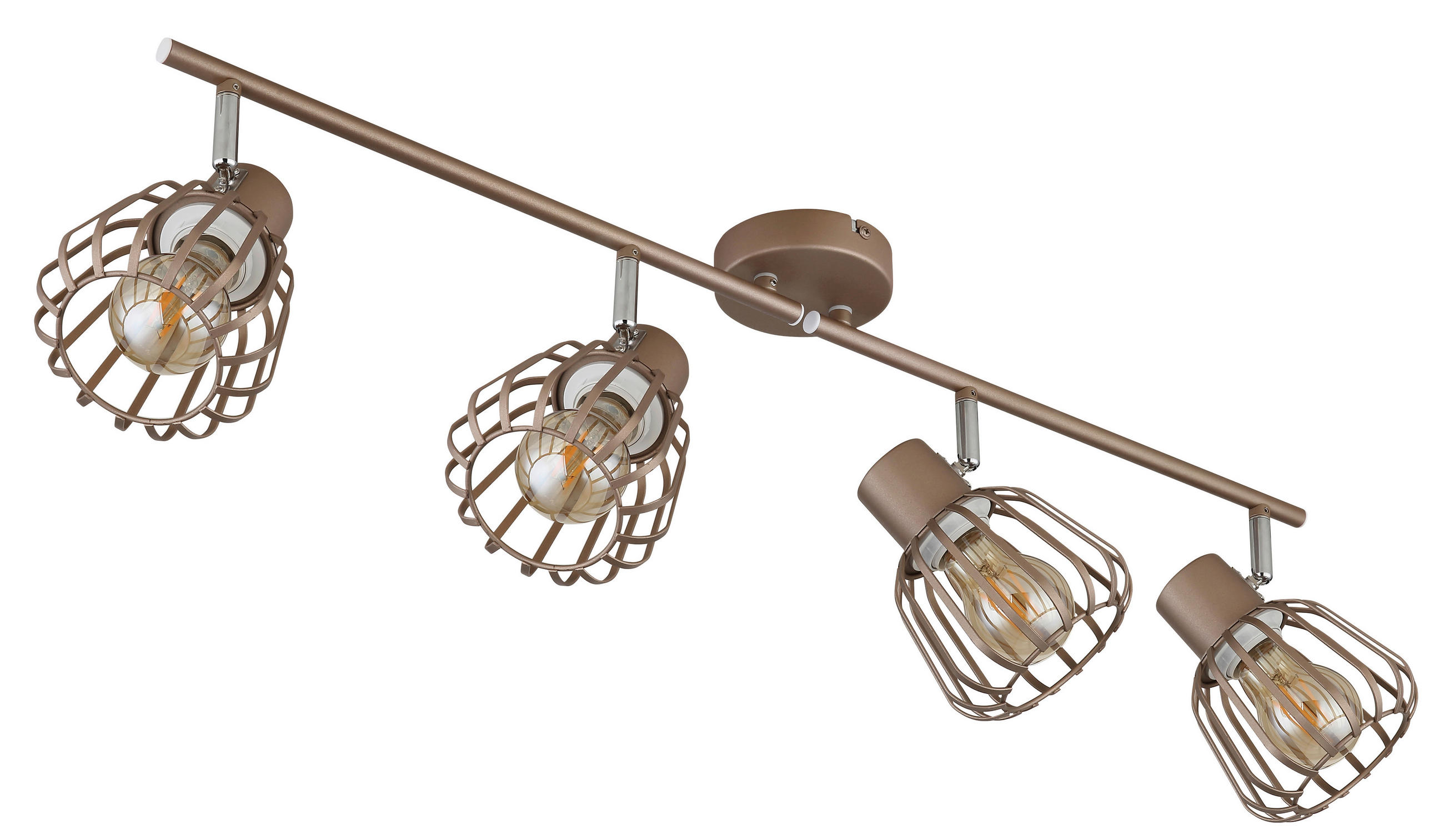 STRAHLER Olin 80/12,5/17,5 cm  - Chromfarben/Braun, Design, Metall (80/12,5/17,5cm) - Globo