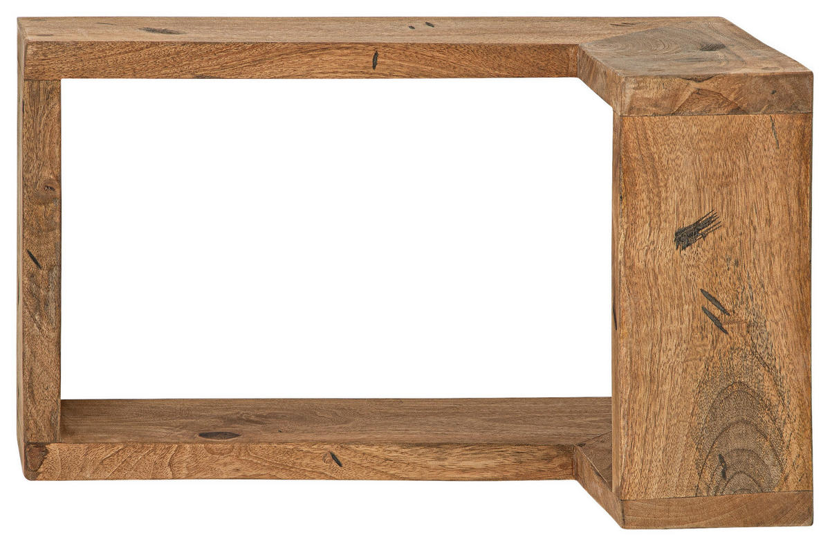 REGÁL, mangové dřevo, medová - medová, Moderní, dřevo (50/30/27cm) - Livetastic