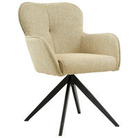 KAROSSZÉK sárga, fekete  - sárga/fekete, Design, textil/fém (62/88/65cm) - Novel