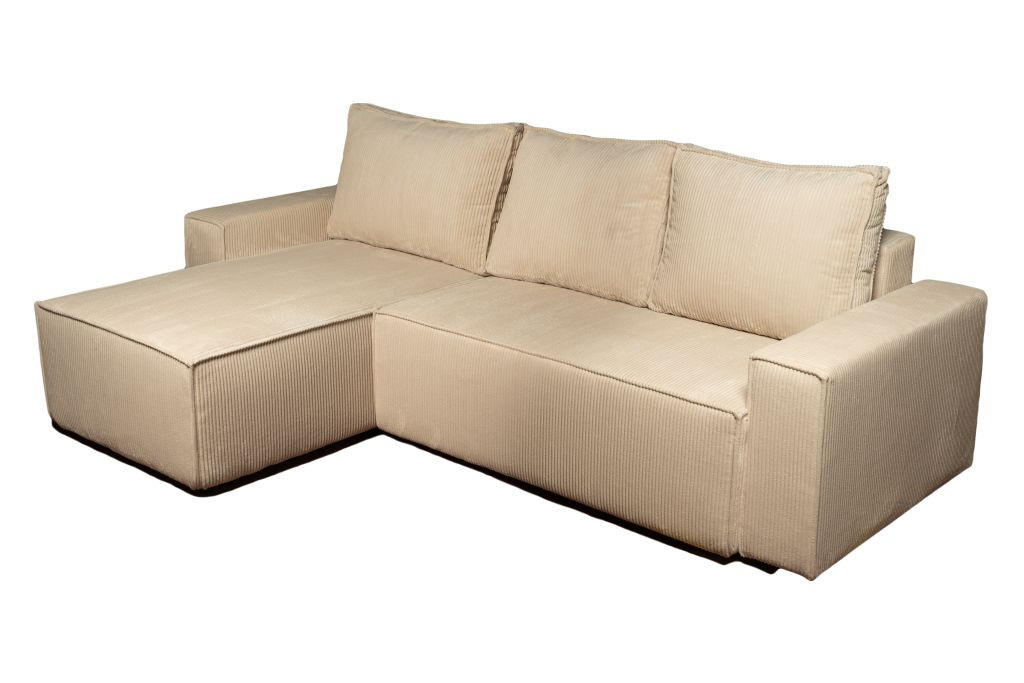SJEDEĆA GARNITURA tekstil  bež   - bež, Moderno, tekstil (255/160cm) - Hom`in
