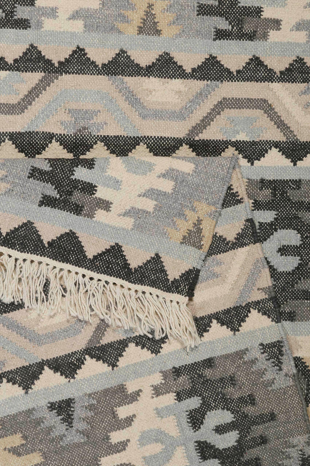 HANDWEBTEPPICH 300/400 cm Balou Hellgrau, Beige  - Beige/Hellgrau, KONVENTIONELL, Textil (300/400cm)