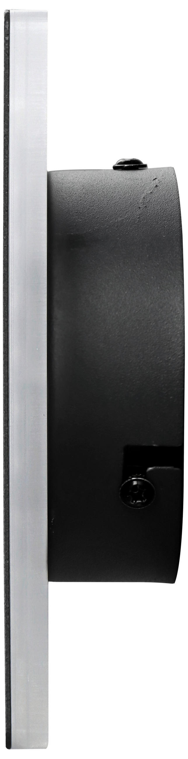 AUßENWANDLEUCHTE TABIT 15/15/4 cm   - Schwarz, Design, Metall (15/15/4cm)