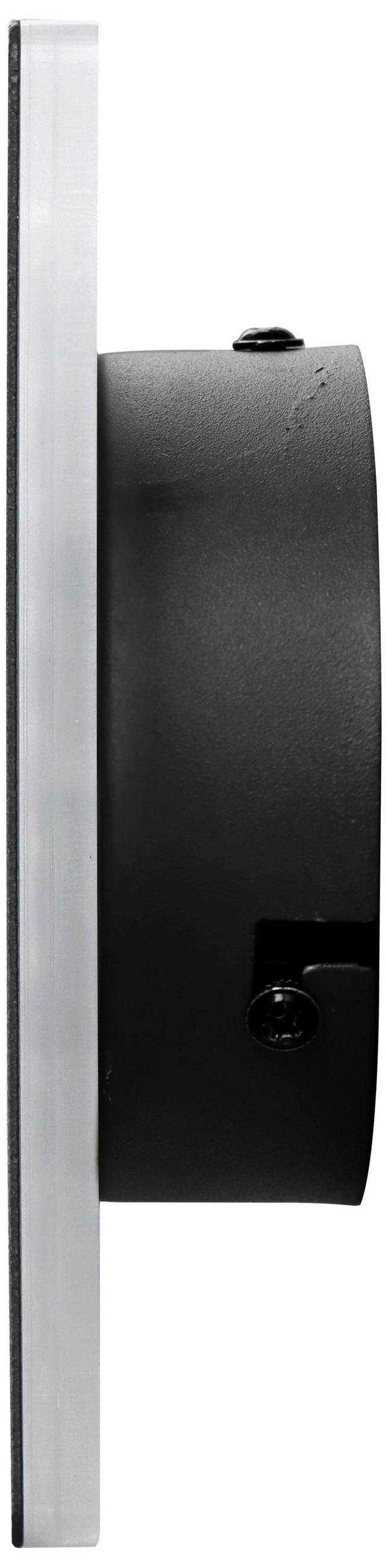 AUßENWANDLEUCHTE TABIT 15/15/4 cm   - Schwarz, Design, Metall (15/15/4cm)