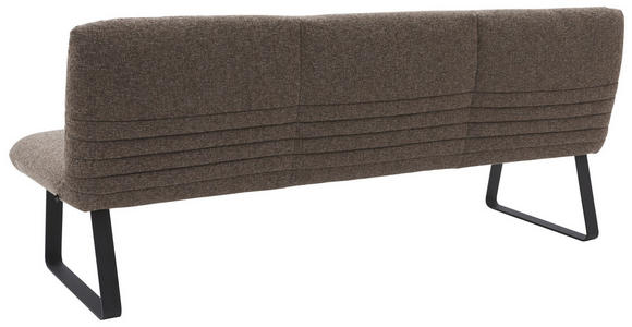 SITZBANK 221/90/70 cm Flachgewebe Olivgrün, Graubraun - Graubraun/Schwarz, Design, Textil/Metall (221/90/70cm) - Dieter Knoll