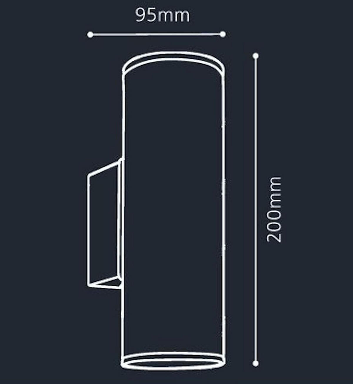 AUßENWANDLEUCHTE 9,5/20 cm   - Edelstahlfarben, Design, Metall (9,5/20cm) - Eglo